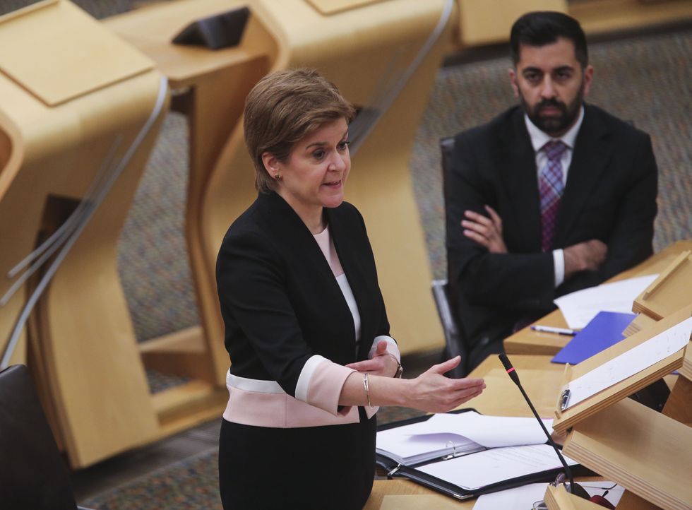 First Minister Nicola Sturgeon speaking during an update to MSPs on changes to the Covid-19 restrictions, at the Scottish Parliament in Holyrood.