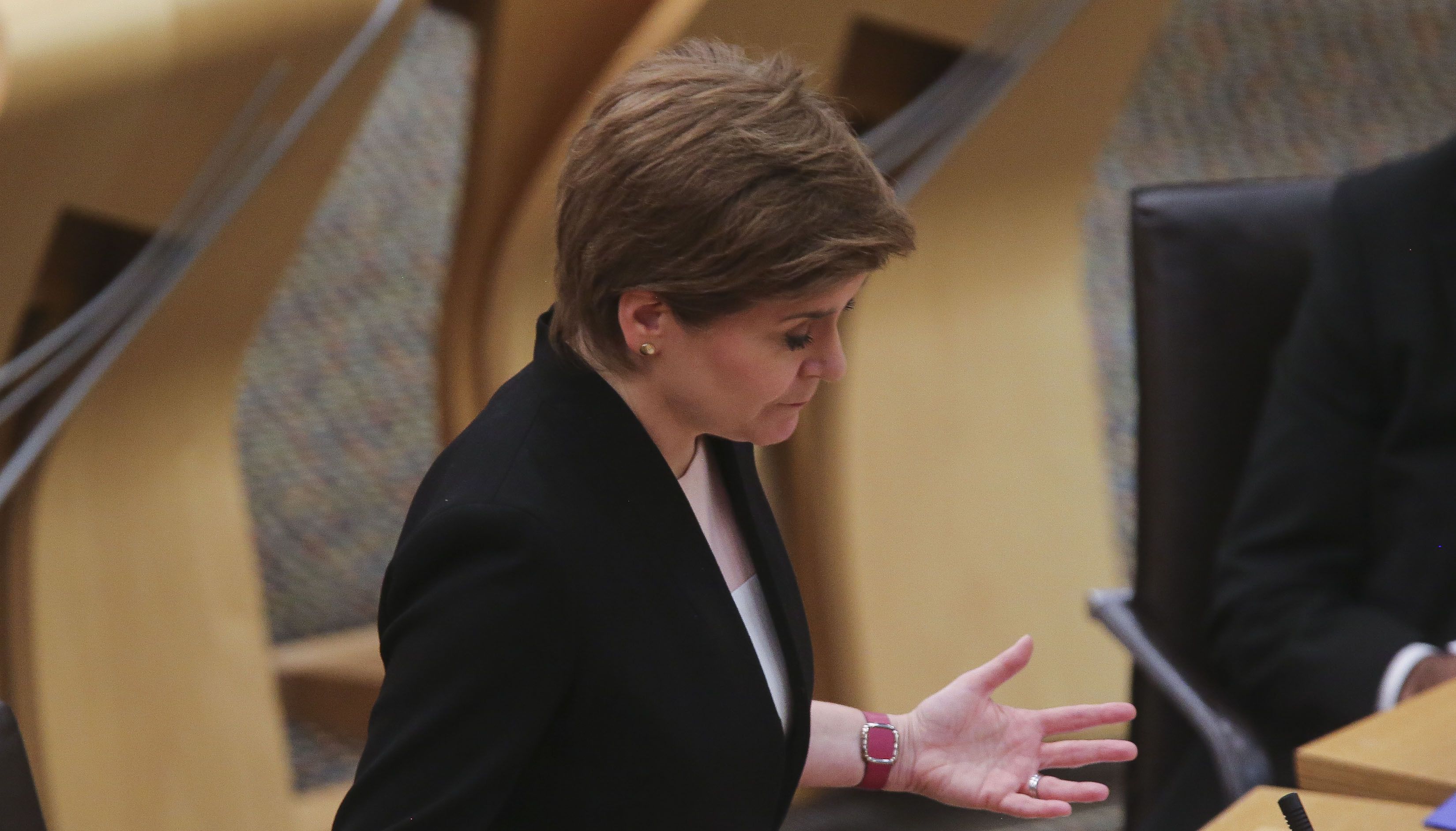 First Minister Nicola Sturgeon speaking during an update to MSPs on changes to the Covid-19 restrictions, at the Scottish Parliament in Holyrood, Edinburgh.