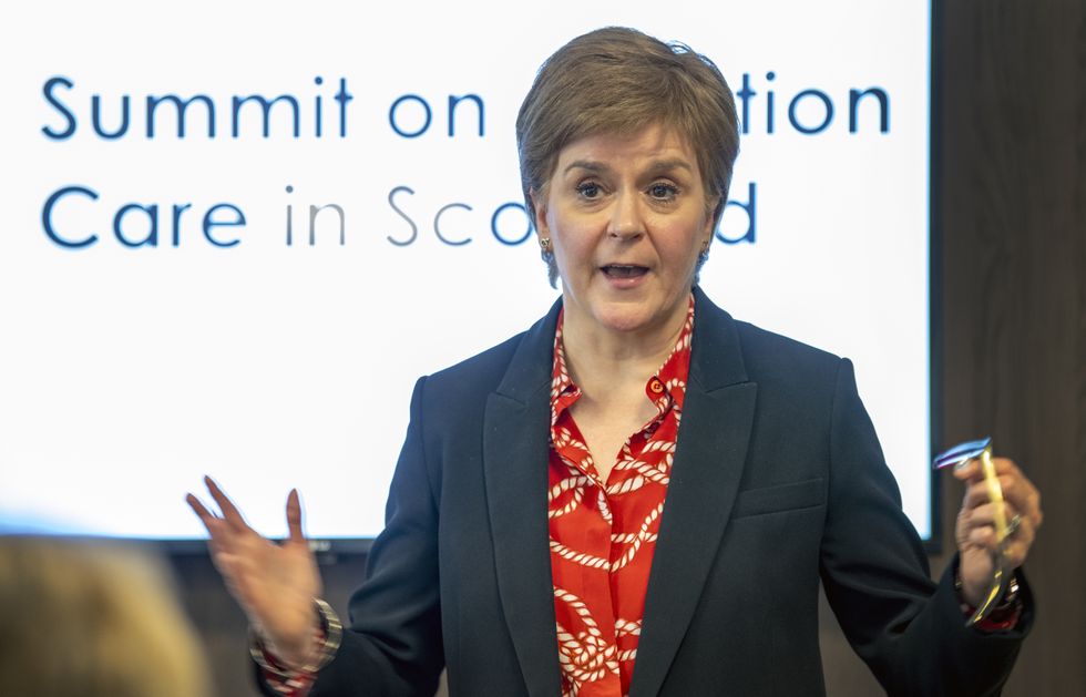 First Minister Nicola Sturgeon speaks during a summit on abortion care held at Hilton Edinburgh Carlton hotel, Edinburgh. Picture date: Monday June 27, 2022.