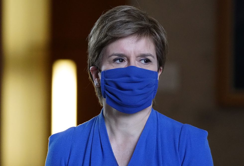 First Minister of Scotland Nicola Sturgeon. New figures show number of people being diagnosed early for cancer reaches its lowest level for almost a decade.