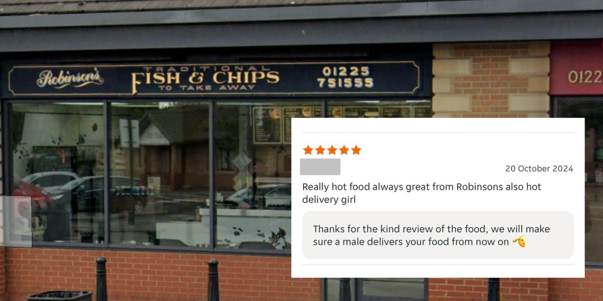 NextImg:Fish and chip shop refuses to send out female drivers after creepy 'hot delivery girl' review