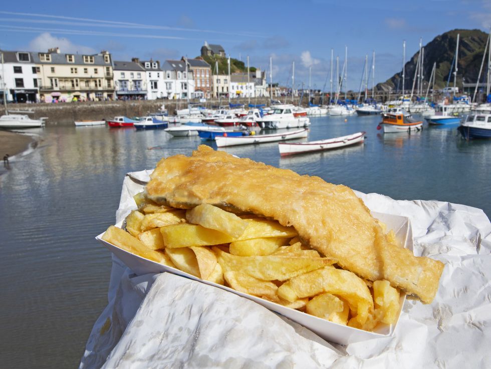 fish and chips in Devon
