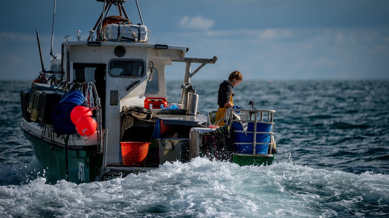 Fishermen off the coast of Jersey