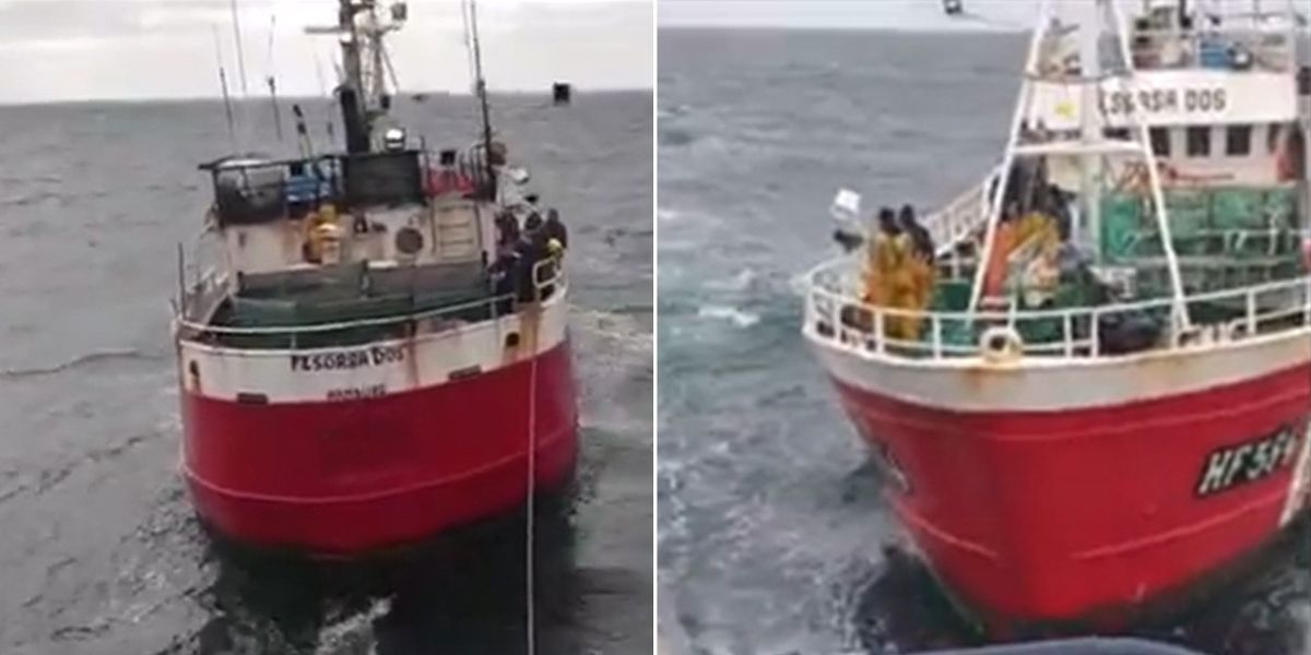 NextImg:WATCH: The shocking moment EU boat attacks British fishermen in horror ordeal - 'They could have sunk us!'