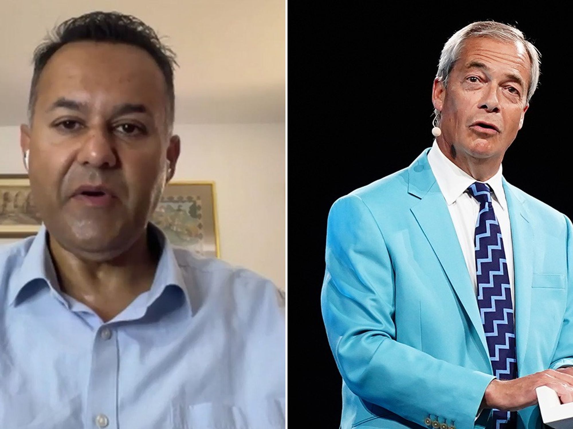Fiyaz Mughal, Nigel Farage