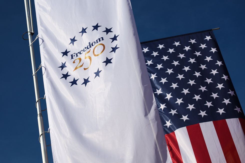 Flag for the America250 celebrations
