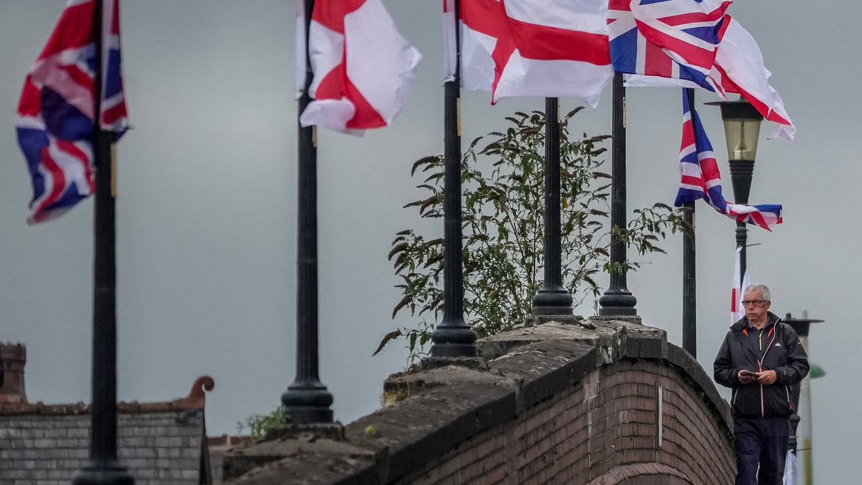 Flags flying in the UK