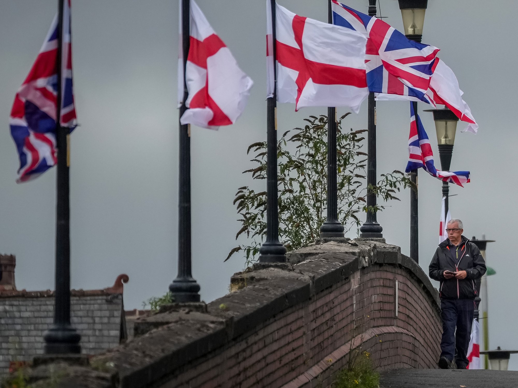 Flags flying in the UK
