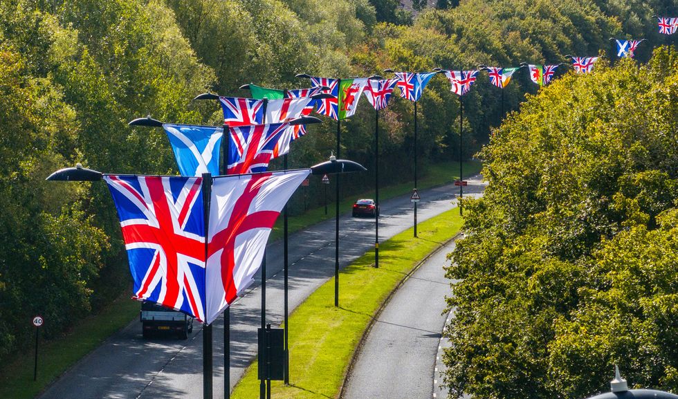 Flags from across the British Isles