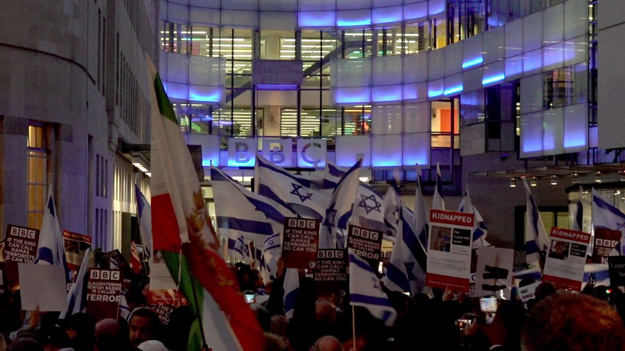 Flags outside BBC