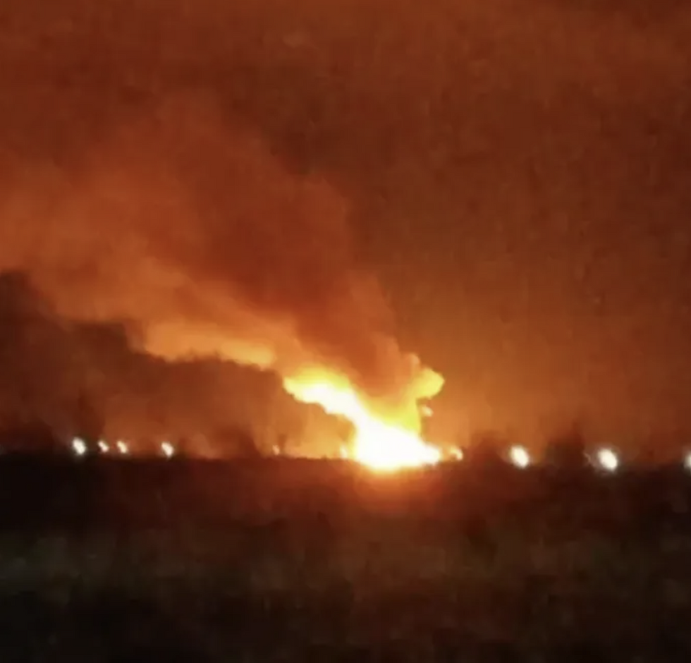 Flames in the sky