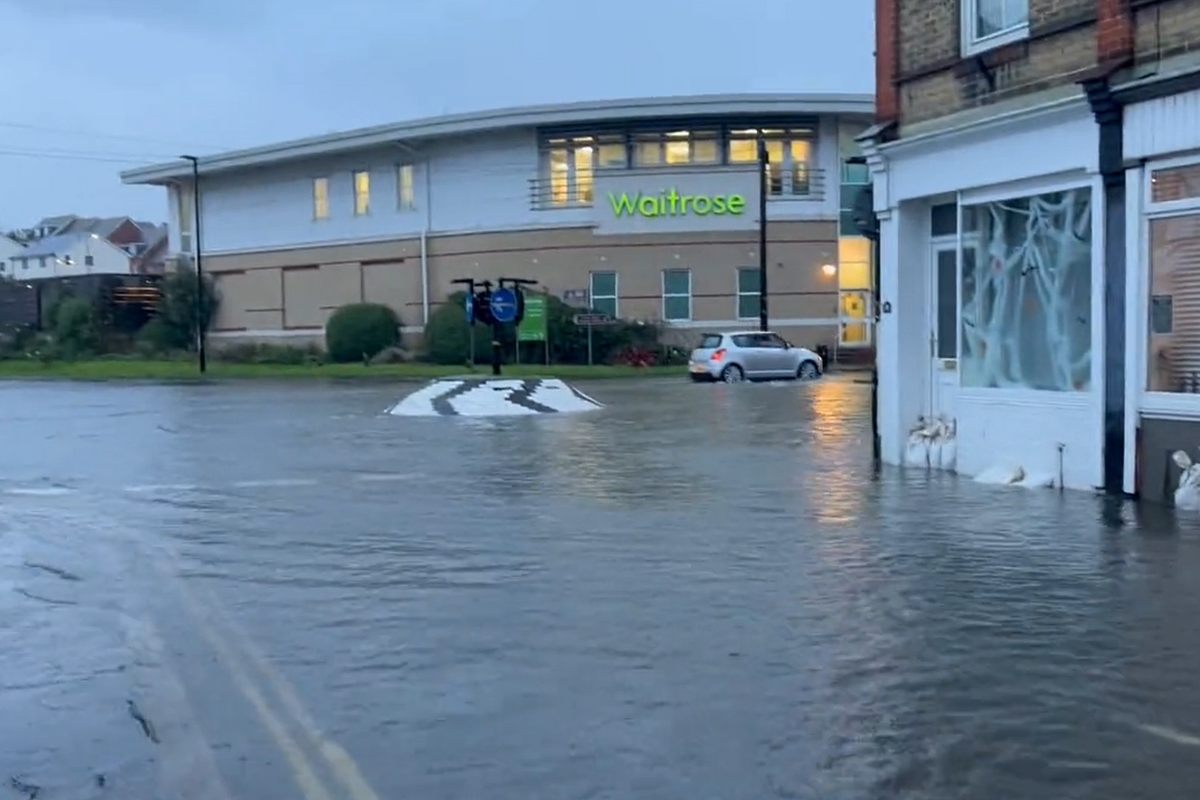 Flash flooding on the Isle of Wight