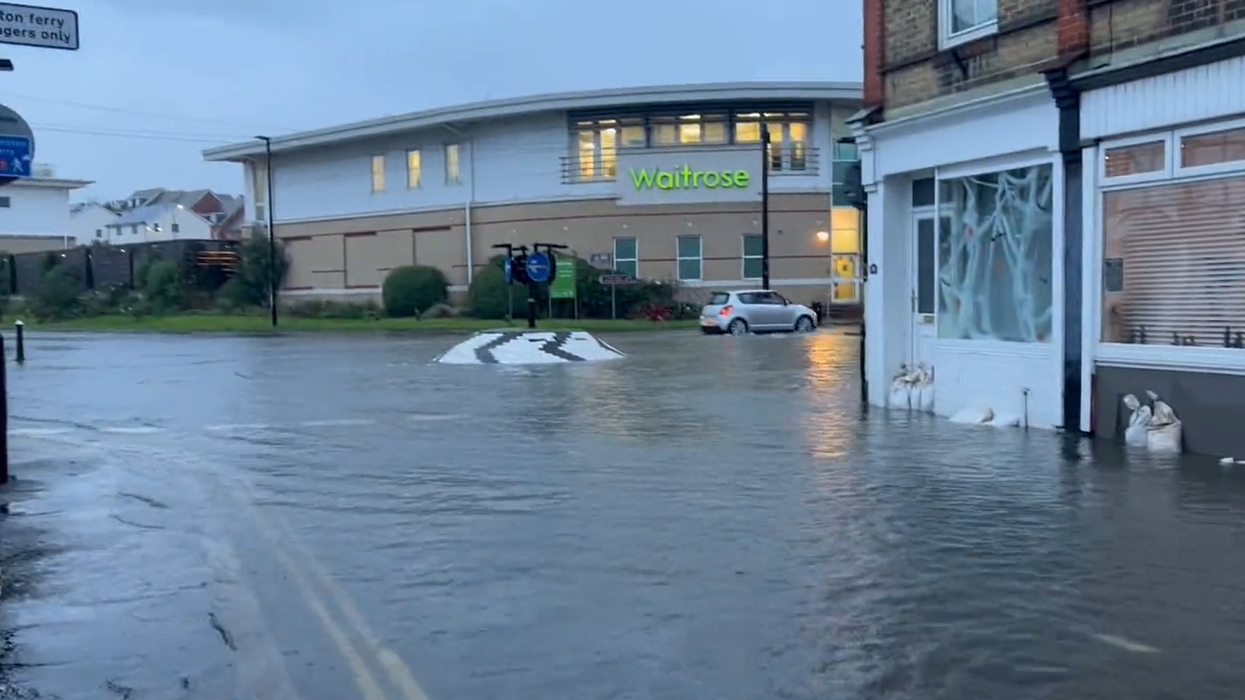 Flash flooding on the Isle of Wight