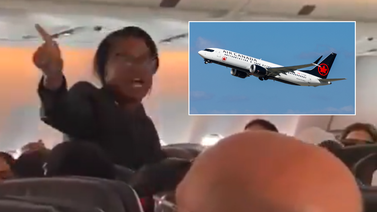 Flight attendant/Air Canada plane