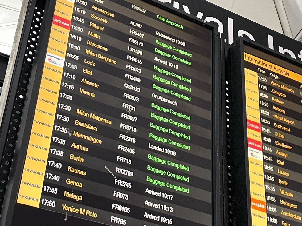 Flight board airport