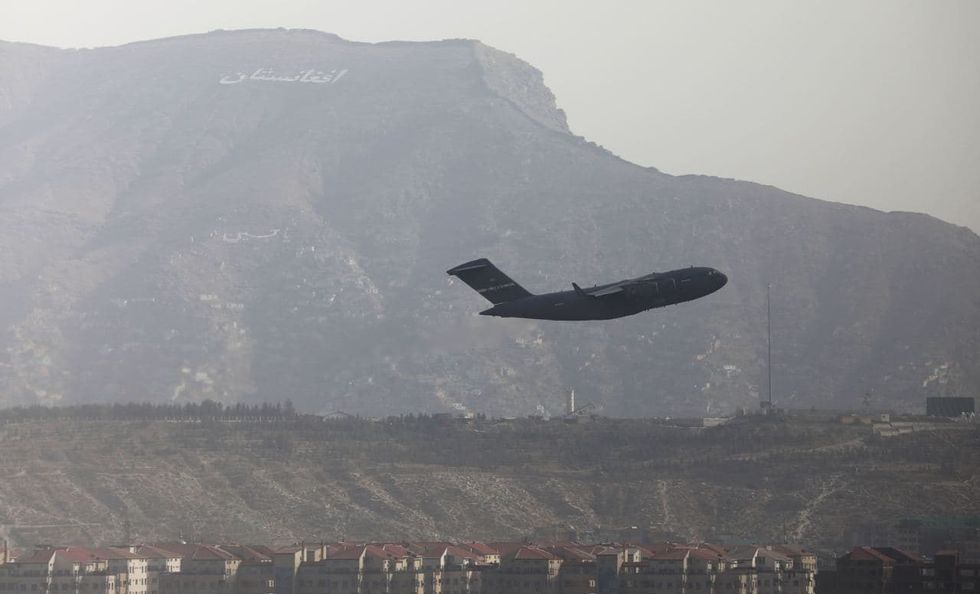 Flight leaving Kabul