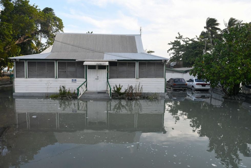 Flooded house