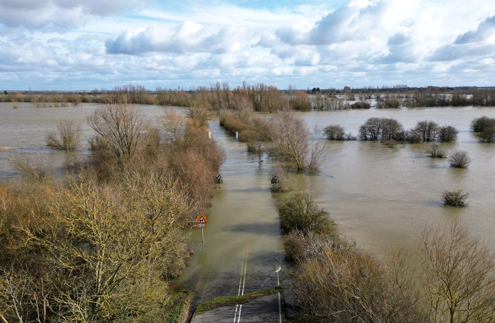 Flooded road