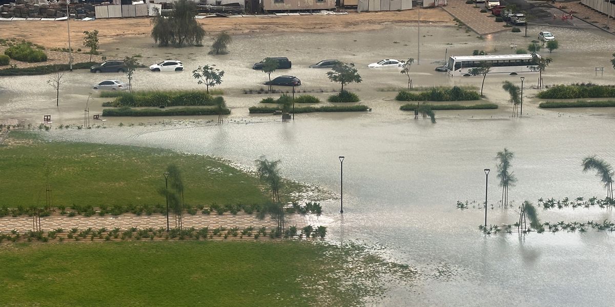 NextImg:Dubai hit by mass FLOODING: Major thunderstorms spark chaos across tourist hotspot after freak weather strikes