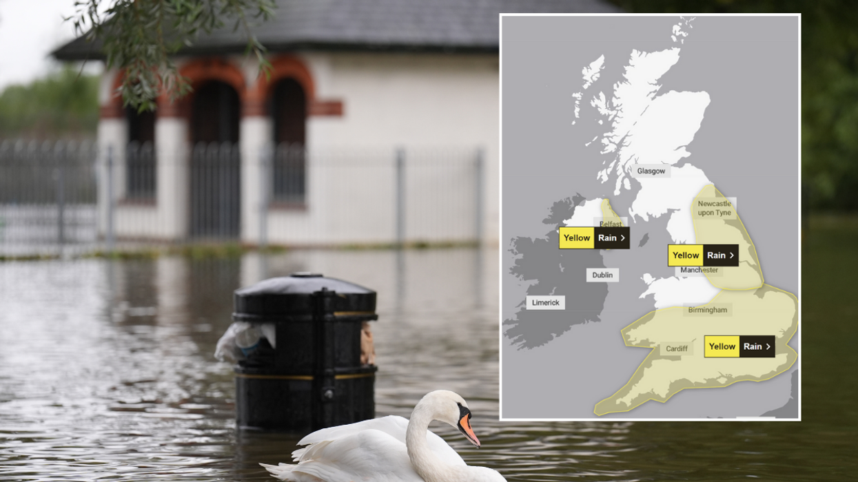 Flooding hit Wellingborough, Northamptonshire.