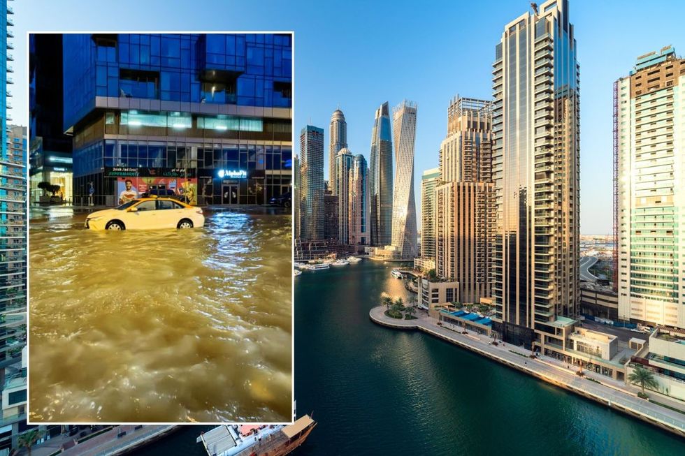 Flooding in Dubai / Dubai Marina