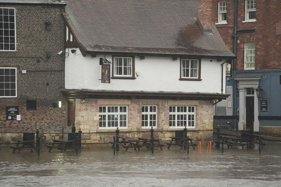 Flooding in York where the River Ouse has burst its banks\u200b