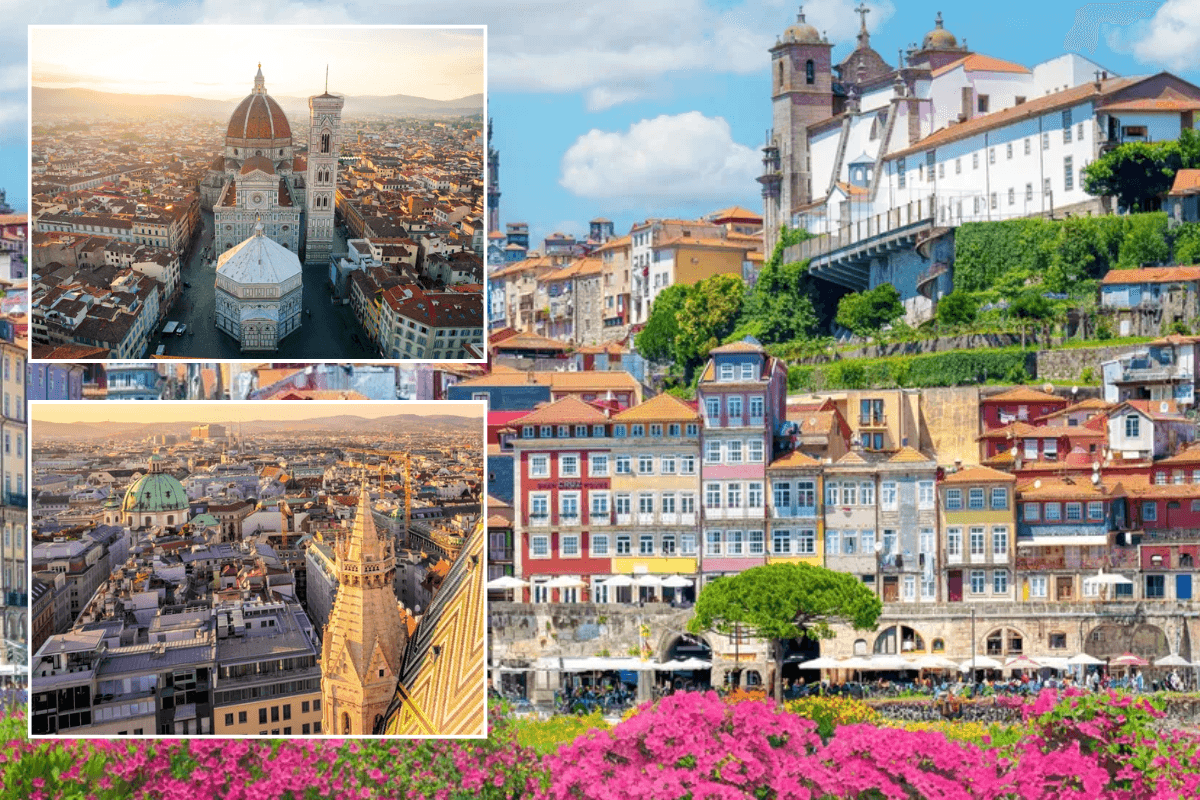 Florence city Italy / Vienna city / Porto, Portugal