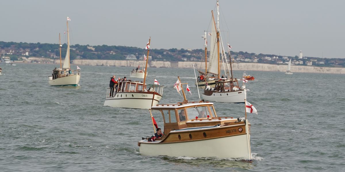NextImg:'Destruction of our history!' Outrage as migrant boat forces Dunkirk evacuation flotilla crossing the Channel to change course