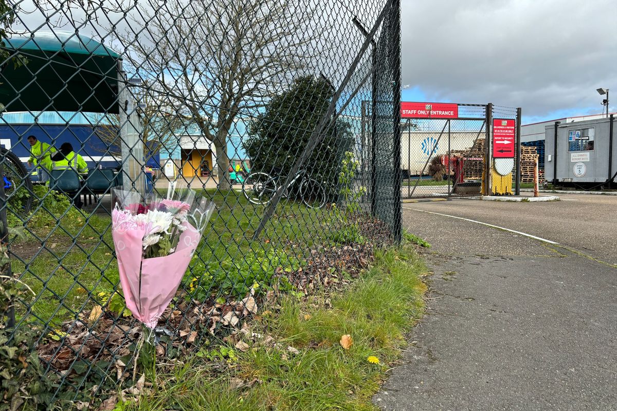 Flowers laid for George Gilbey