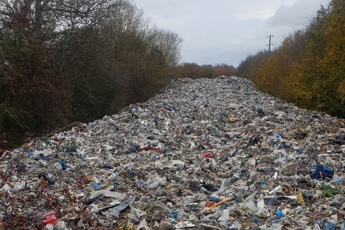 Fly tipped river of waster in Kidlington