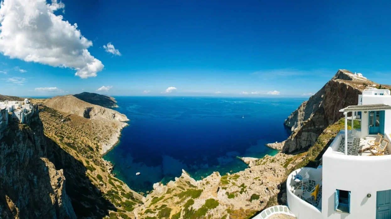 Folegandros, near both Paros and Santorini, is much less visited than some of the other islands in Greece