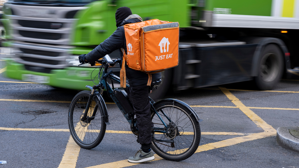 Food delivery cyclist