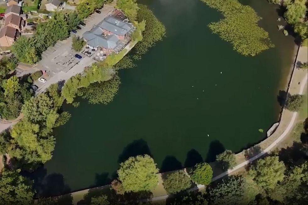 Footage from the popular lake in Derbyshire