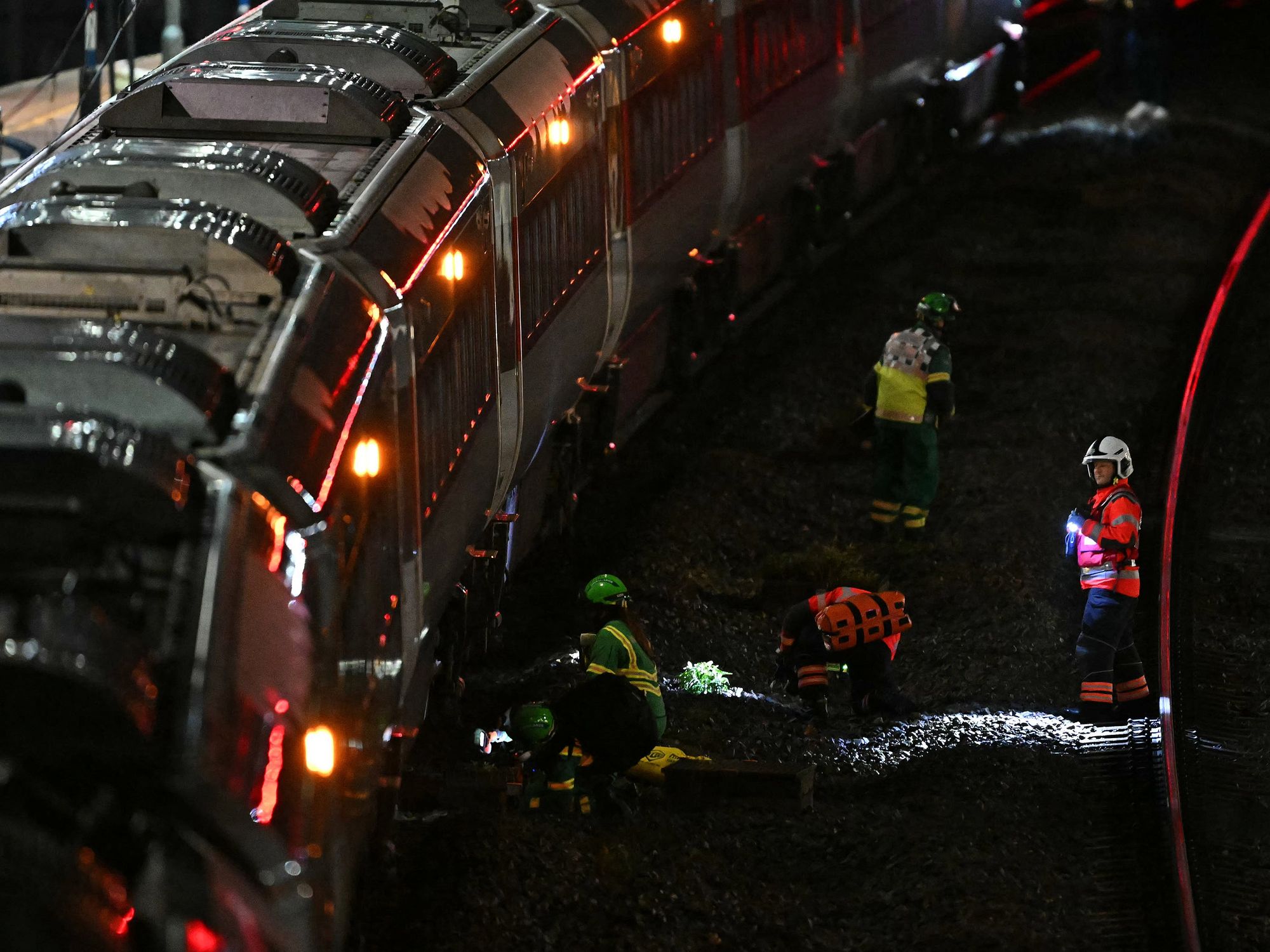 Footage from the scene in Huntingdon