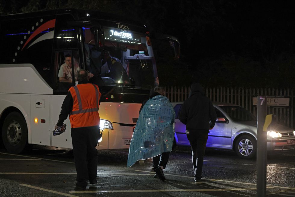 Footage from the scene in Huntingdon