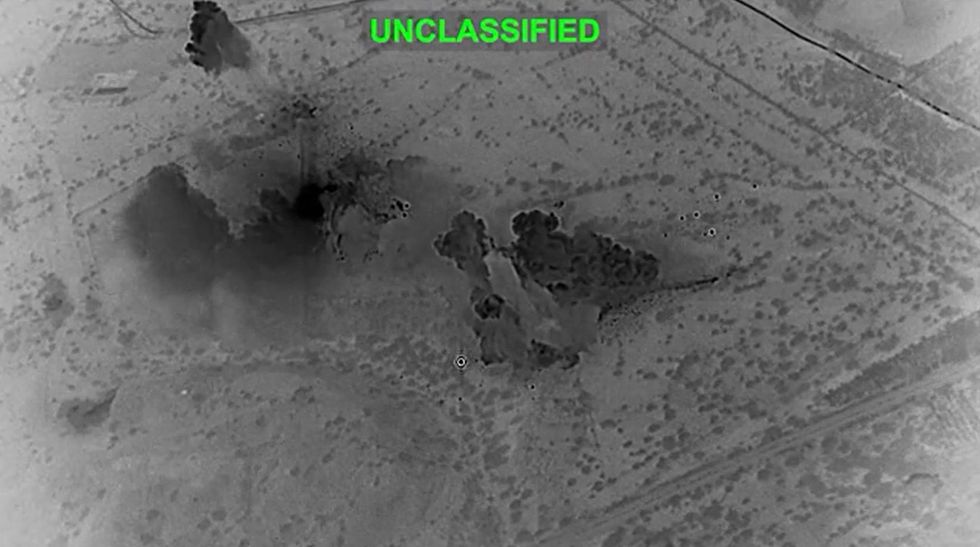 Footage from the strikes on Kharg Island