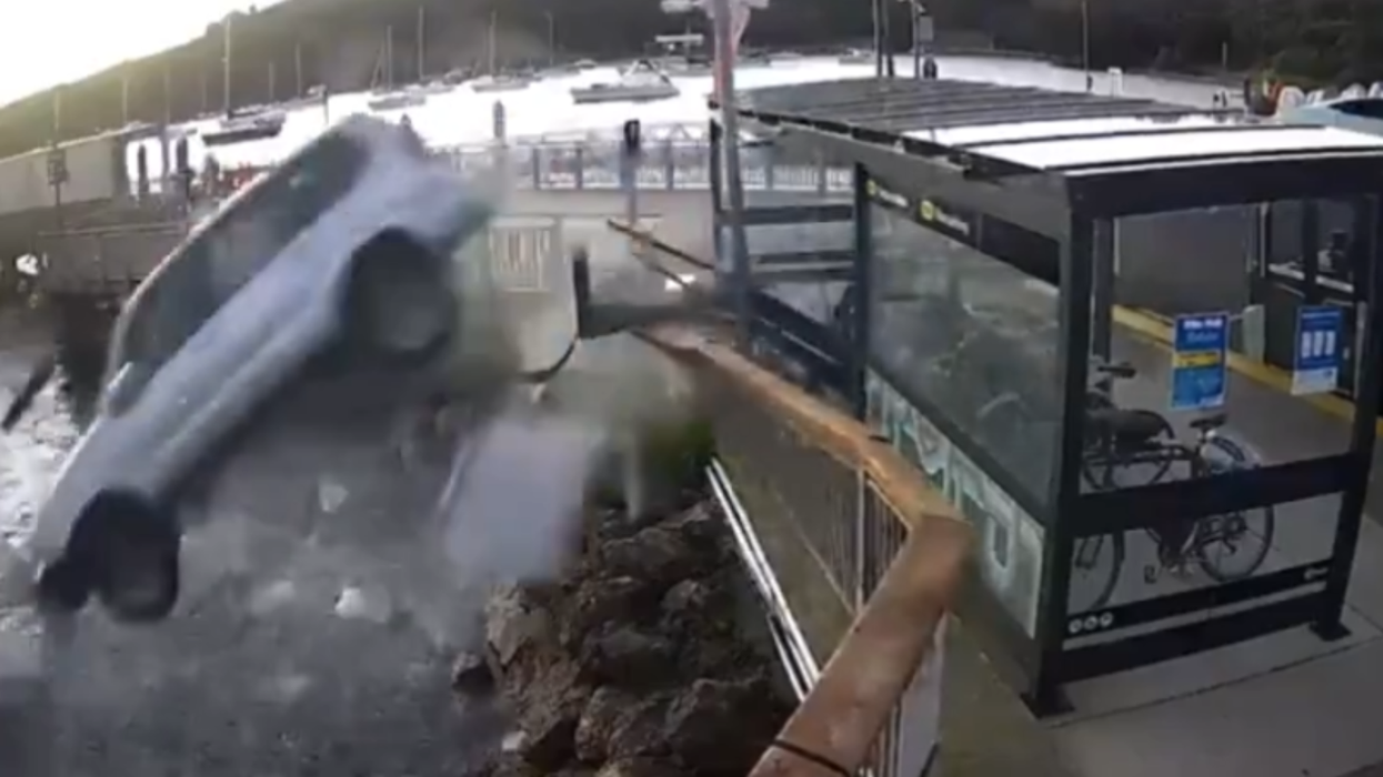 Footage of crash
