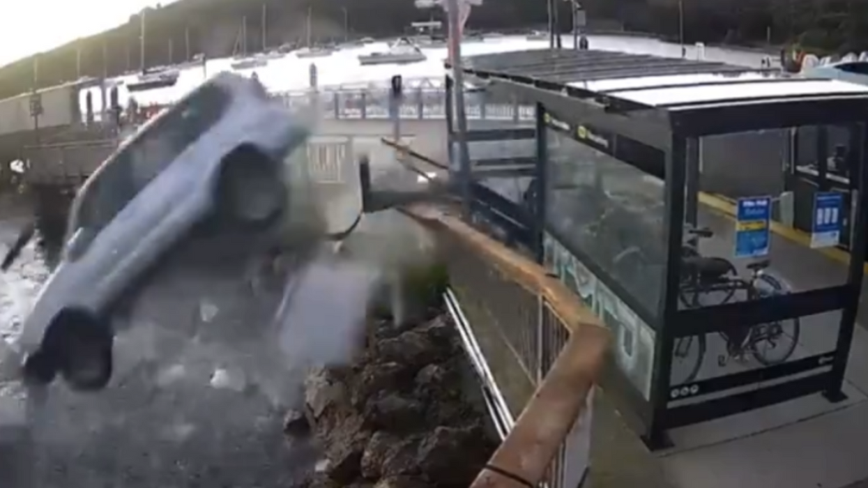 Footage of crash