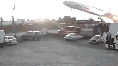 Footage of the aftermath