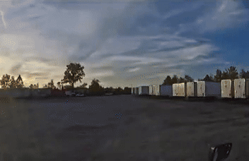 Footage of the aftermath