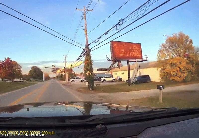 Footage of the aftermath