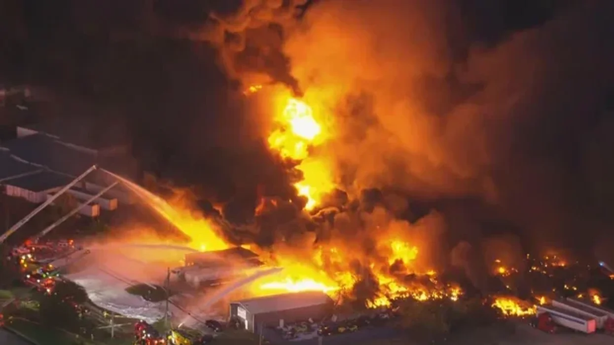 Footage of the aftermath