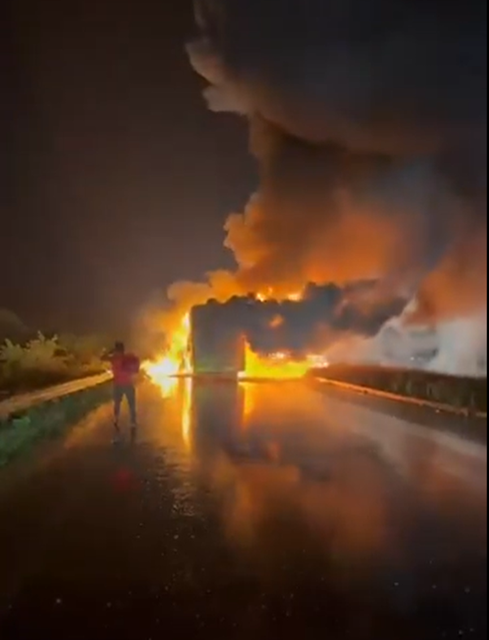 Footage of the bus
