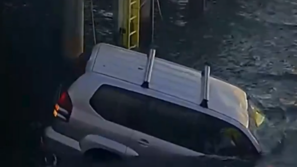 Footage of the crash