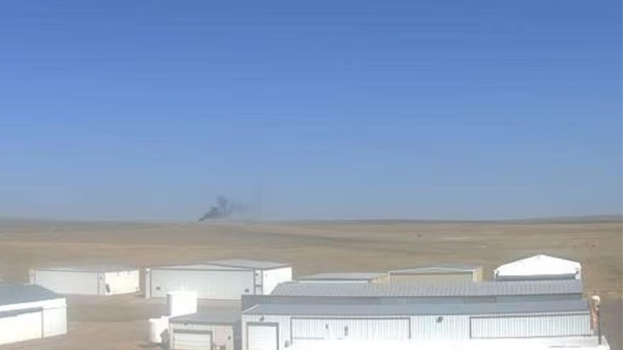 Footage of the crash