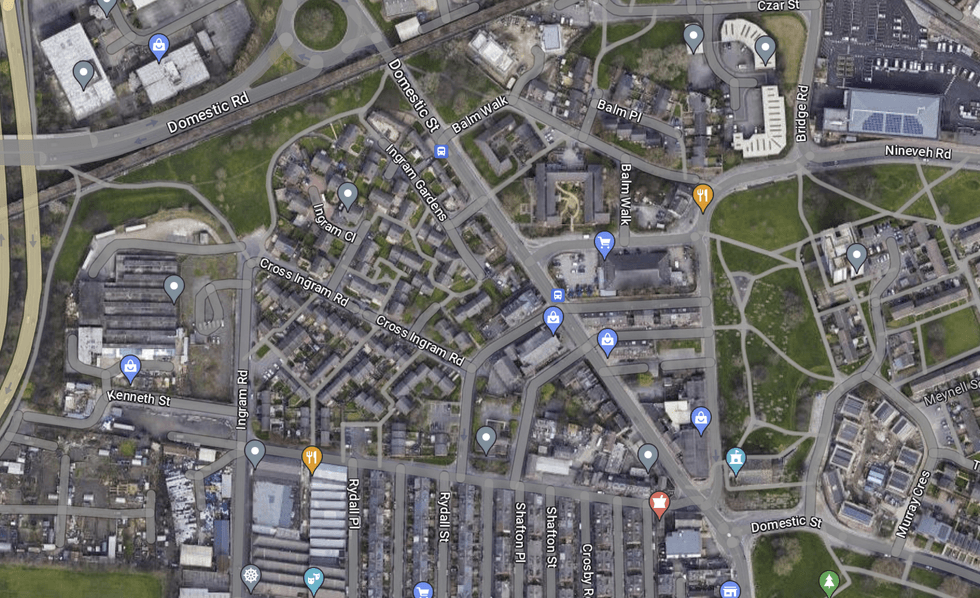 Footage of the incident showed Creek dragging the mother, who is believed to be in her twenties, to a nearby grassed area in nearby Holbeck