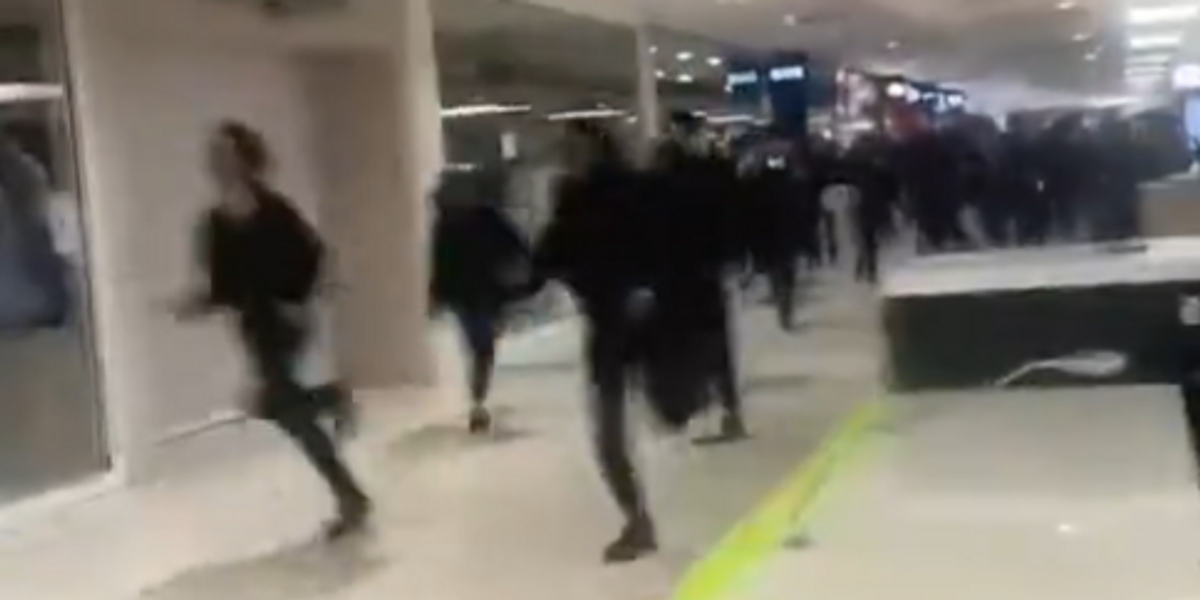 NextImg:Hundreds of yobs storm shopping centre causing mayhem as security struggle to contain 'antisocial' chaos