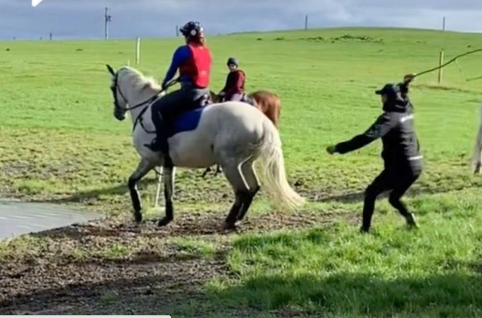 Footage of the incident went viral