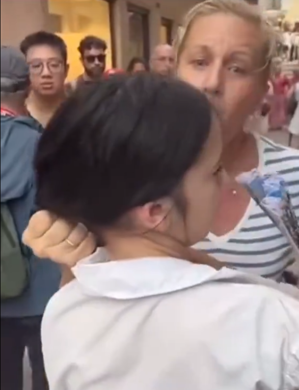 Footage of the incident