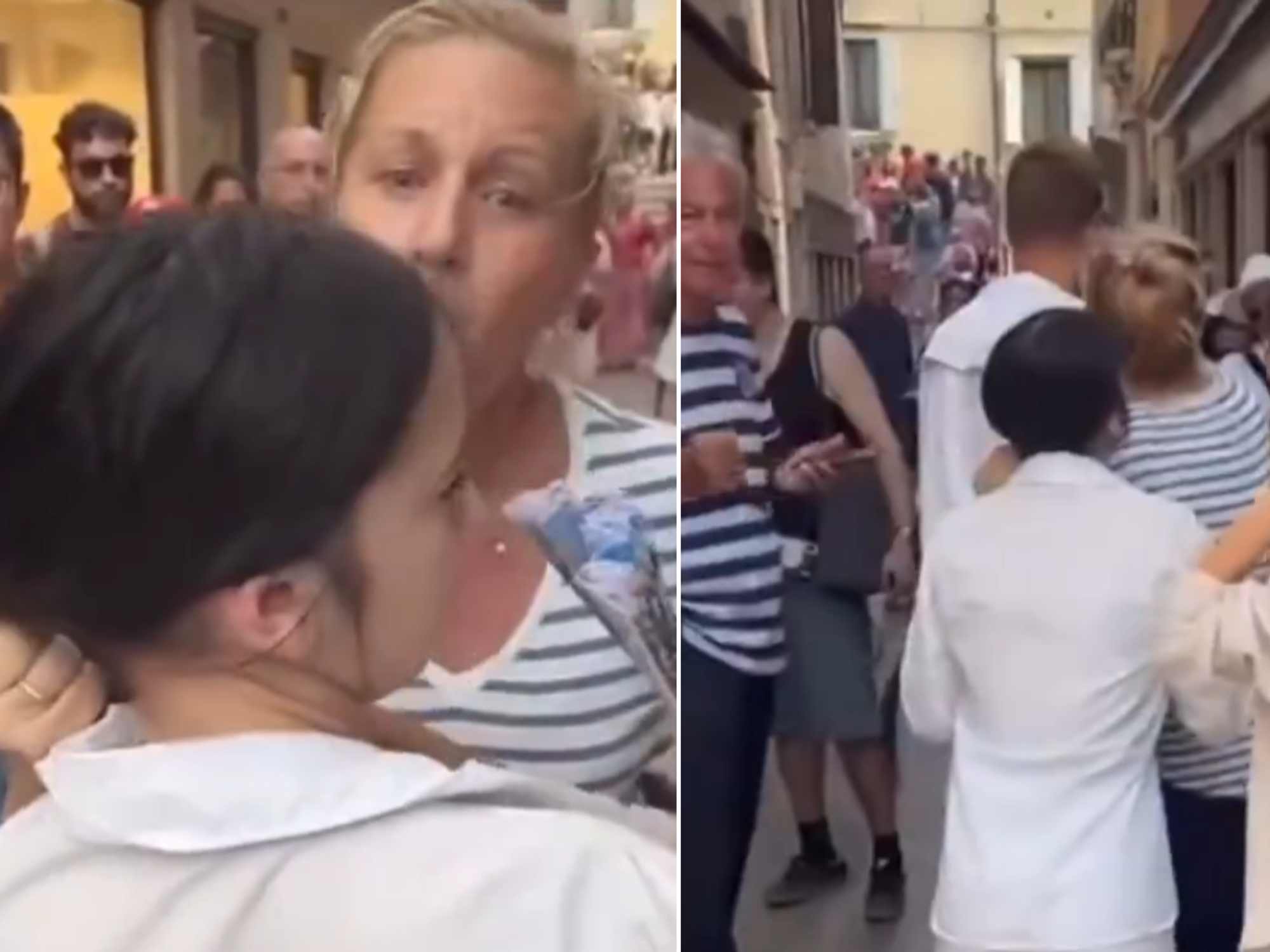 Footage of the incident